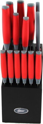 Lindbergh 14 Piece Stainless Steel Blade Cutlery Set in Red