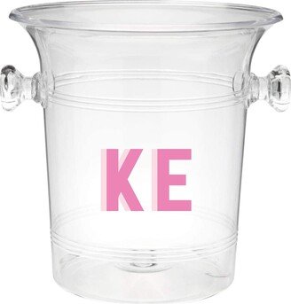 Custom Shadow Monogram Ice Bucket - Housewarming Present // Wedding Gift Party Pool