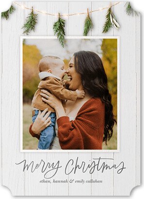 Holiday Cards: Beautiful Ornament Holiday Card, White, 5X7, Christmas, Matte, Signature Smooth Cardstock, Ticket