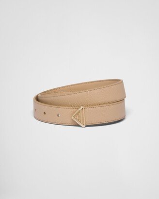 Saffiano Leather Belt