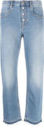 MARANT ÉTOILE Belden cropped denim jeans-AA