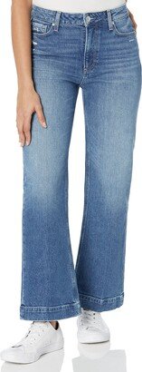 Women's Leenah Ankle Wide Leg high Rise in Canyon Moon Distressed