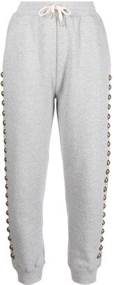 Stud-Detail Drawstring Tracksuit Bottoms