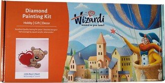 Crafting Spark Diamond Painting Kit Wizardi Little Bear's Heart WD2299 7.9 x 7.9 inches