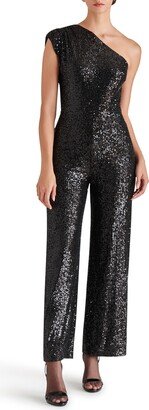 Sequin One-Shoulder Jumpsuit