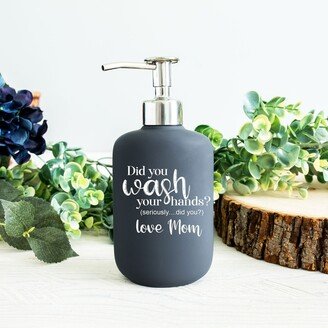 Funny Soap Dispenser For Kids | Engraved Soap Pump Personalized Ceramic Dispenser With Stainless Steel