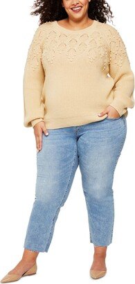 Plus Size Secret Fit Belly Straight-Leg Maternity Jeans