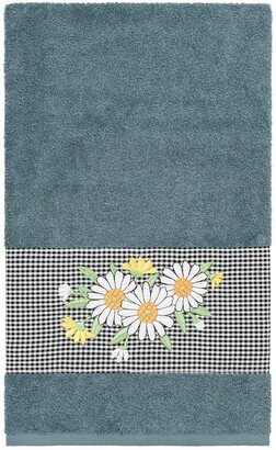 Daisy Embellished Bath Towel - Teal