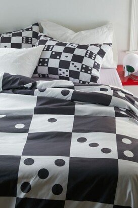 Checkered Dice Duvet Cover