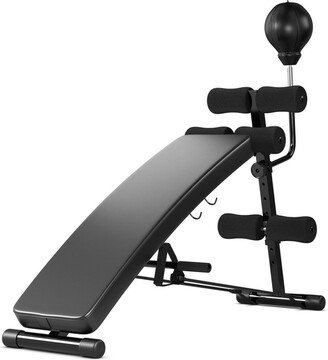 Adjustable Incline Curved Workout Fitness Sit Up Bench