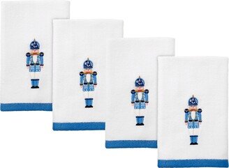 Nutcracker Trellis Cotton 4 Pack Fingertip Towel, 11 x 18