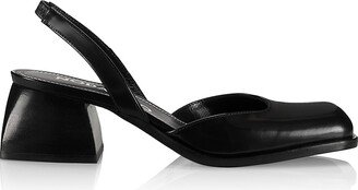 Bulla Jones 45MM Leather Slingback Pumps