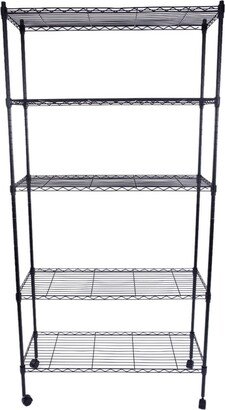 BESTCOSTY 5-Layer Iron Shelf Plastic Coated with 1.5