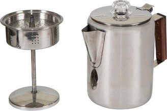 Stainless Steel Percolator Coffee Pot 9 Cups