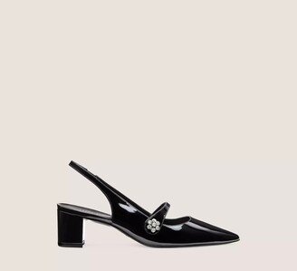 Crystal Fleur 50 Block Slingback