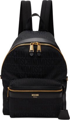 Black Zip Backpack-AA