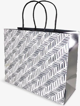 Deva Designs Herringbone-print Medium Gift bag 28cm