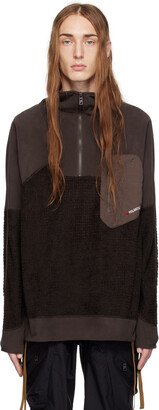 F/CE.® Brown Paneled Sweater