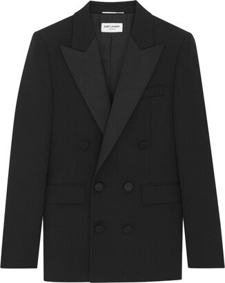 Wool Double-Breasted Blazer-AC