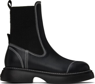 Black Everyday Mid Chelsea Boots-AB
