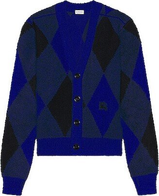 Pattern Cardigan in Royal