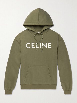 Logo-Print Cotton-Blend Jersey Hoodie