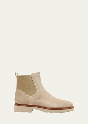 Rue Suede Chelsea Ankle Boots-AA