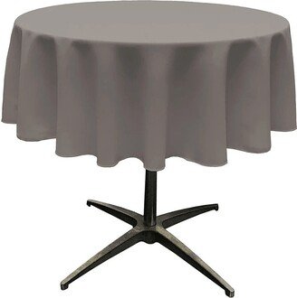 Round Polyester Poplin Tablecloth - Dk Gray Choose