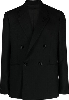 Double-Breasted Stretch-Wool Blazer