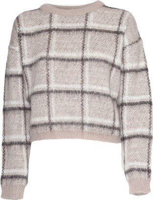 Panarea Checked Crewneck Jumper