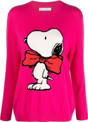 Snoopy-print long-sleeve jumper