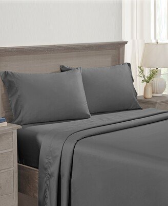 5-Star Luxury Sheet Set, 600 Thread Count Cotton Sateen, Soft & Crisp Bed Sheets - King