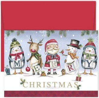 Masterpiece Studios Santa and Friends Christmas Holiday Cards and Envelopes 16 cards and envelopes