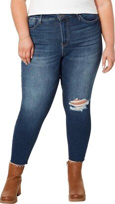 Plus Size Rachael High-Rise Fab Ab Mom Raw Hem in Undivided (Undivided) Women's Jeans