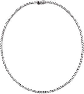 Certified Colorless Diamond Classic Tennis Necklace in 14K White Gold, 7 ct. t.w. - 100% Exclusive