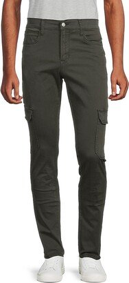 High Rise Ace Slim Fit Cargo Jeans