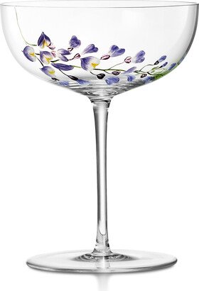 Wisteria Glass Champagne Coupe