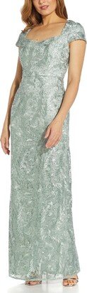 Womens Sequined Maxi Evening Dress