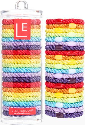 Grab & Go Pony Elastics Luxe Tube, Set of 21-AB