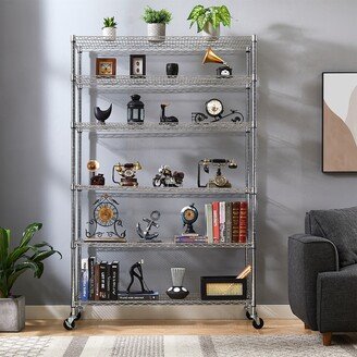 TONWIN 6 Tier Chrome Plated Heavy Duty Adjustable Shelves