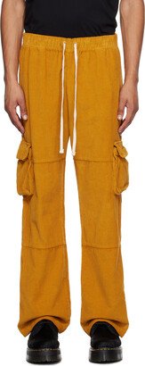 Yellow Drawstring Cargo Pants