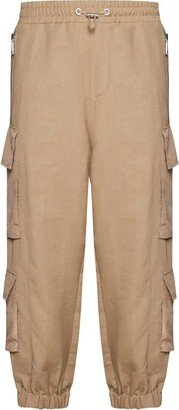 Drawstring Cargo Pants-AH