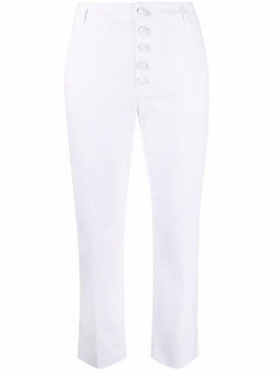 Button-Down Straight-Leg Trousers