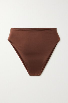 The 90's Rise Bikini Briefs - Brown