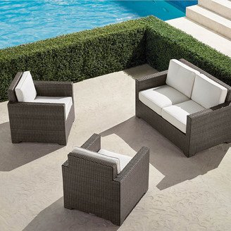 Small Palermo 3-pc. Loveseat Set in Bronze Finish