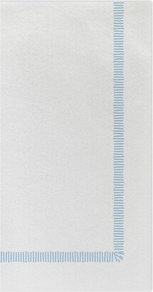 Papersoft Napkins Fringe Light Blue Guest Towels Pack of 20