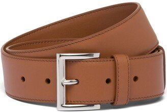 Logo Plaque Square-Buckle Belt-AB