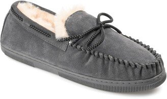 Meander Genuine Sheepskin Moccasin Slipper