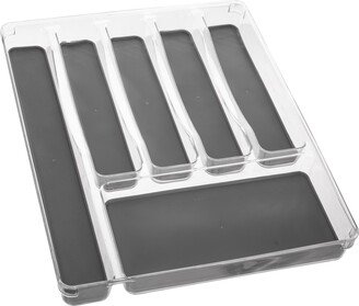 Dunelm 6 Compartment Cutlery Organiser Clear