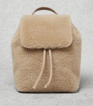 Virgin Wool-Blend Fleece Backpack